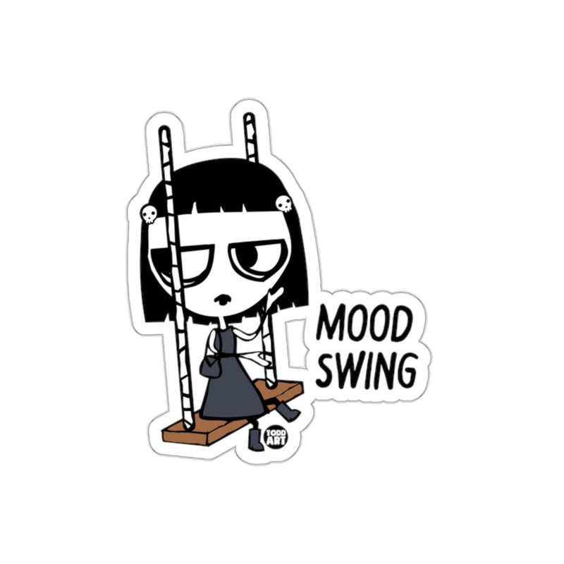 Load image into Gallery viewer, Gothic Girl Mood Swing Art Sticker Design
