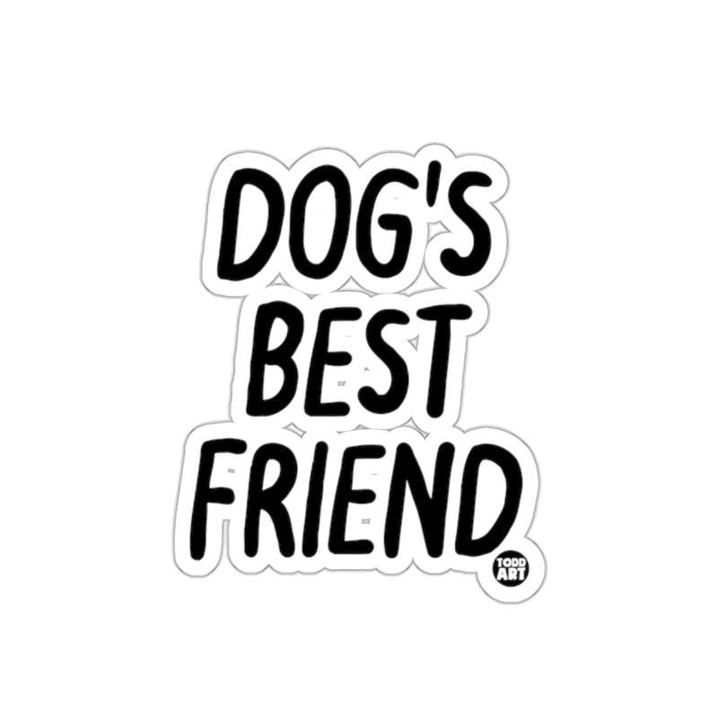 Load image into Gallery viewer, Dog's Best Friend Sticker with Todd Art Design
