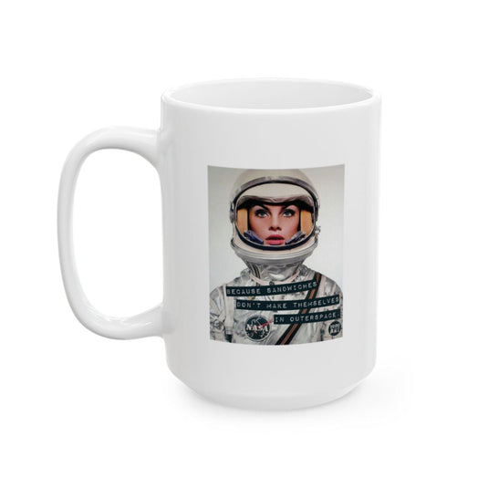 Astronaut Themed Mug with Unique Motivational Quote