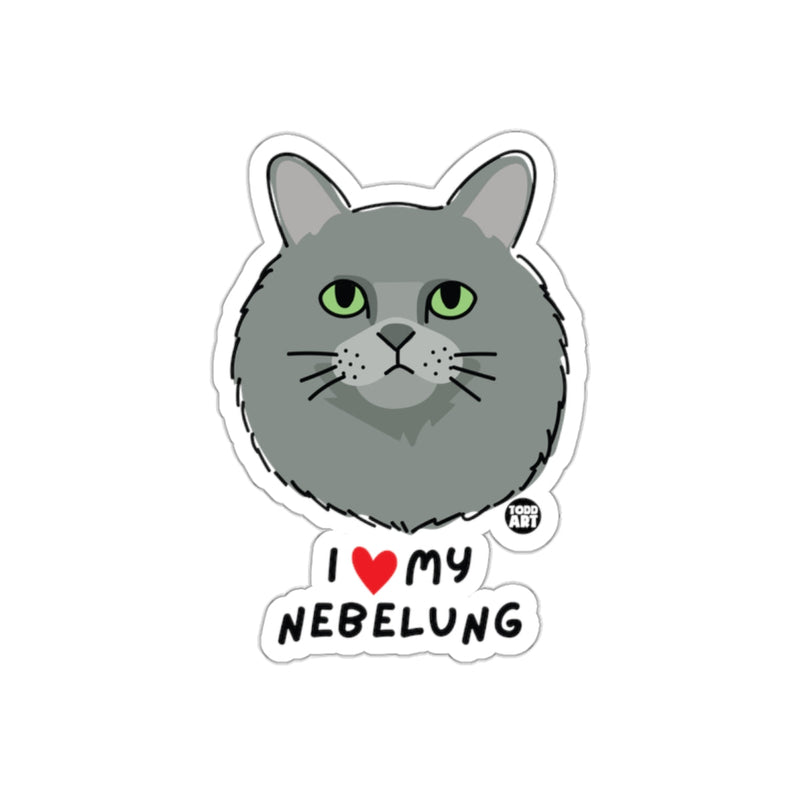 Load image into Gallery viewer, I Love My Nebelung Sticker Cute Pet Lover Gift
