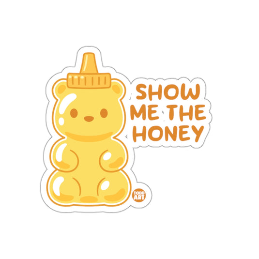 Show Me The Honey Bear Cute Sticker Illustration