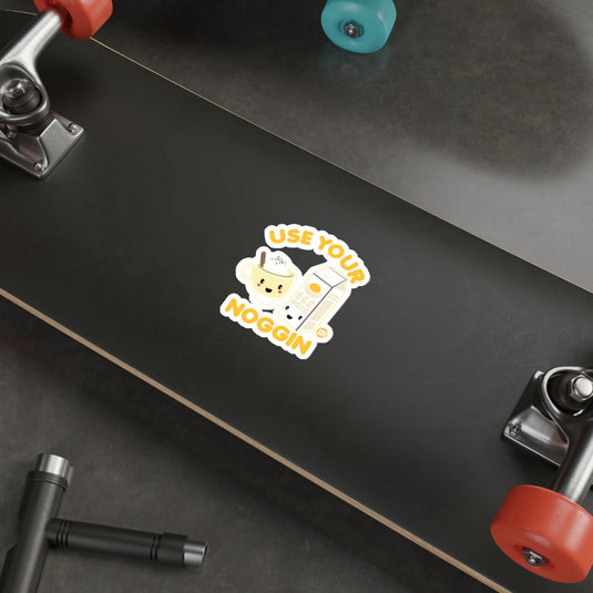 Cute Beverage Use Your Noggin Creative Decal 