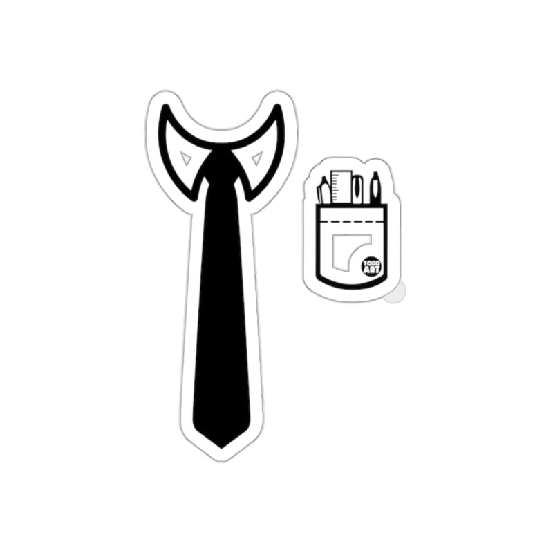 Load image into Gallery viewer, Tie plus Pocket with Art Supplies Business sticker
