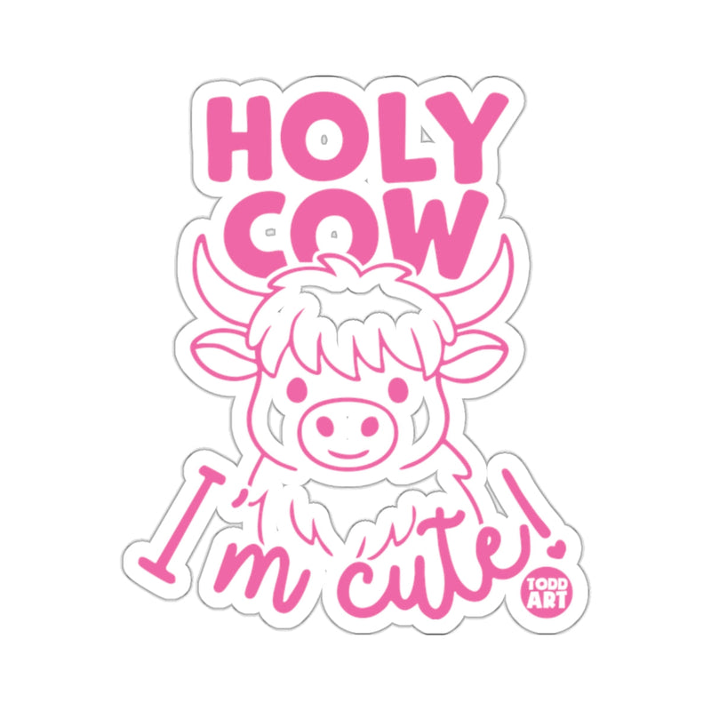 Load image into Gallery viewer, Holy Cow I'm Cute Pink Animal Graphic 
