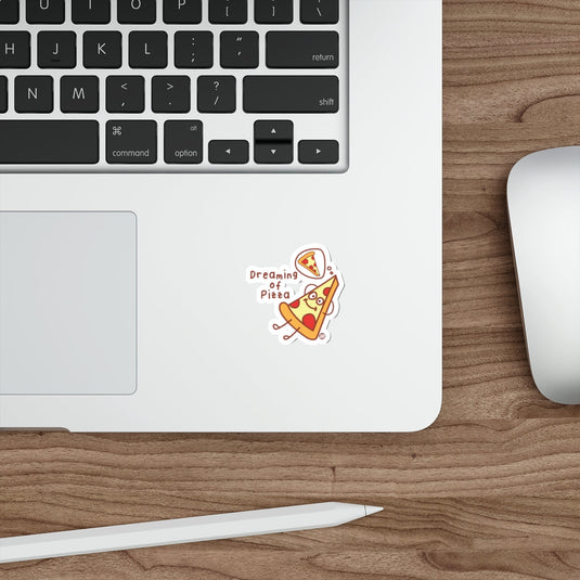 Dreaming Of Pizza Funny Food Character sticker