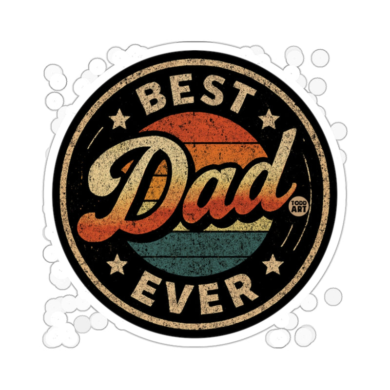 Load image into Gallery viewer, Best Dad Ever Retro Vintage Style Sticker
