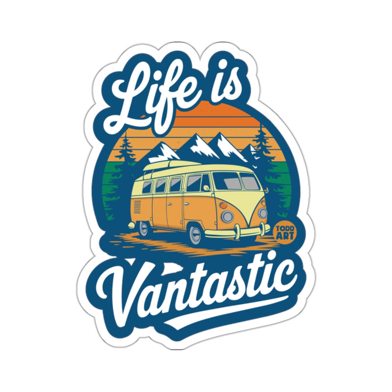 Load image into Gallery viewer, Life is Vantastic Van Mountains Sunset Adventure 
