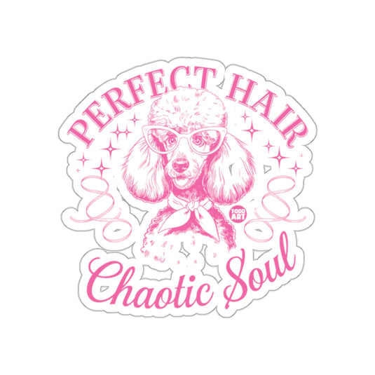 Perfect Hair Chaotic Soul Poodle Graphic Sticker