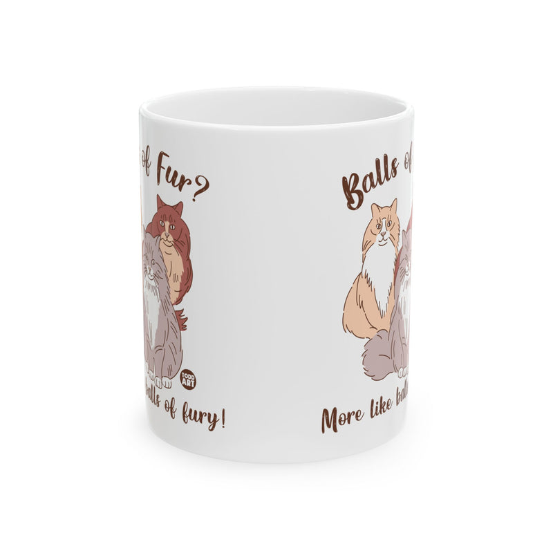 Load image into Gallery viewer, Balls of Fury Cats Mug, Funny Cat Mug, Cat Owner Mug Gift
