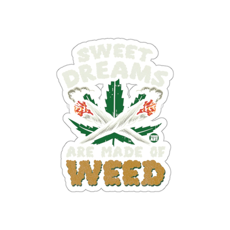 Load image into Gallery viewer, Sweet Dreams Are Made of Weed Sticker

