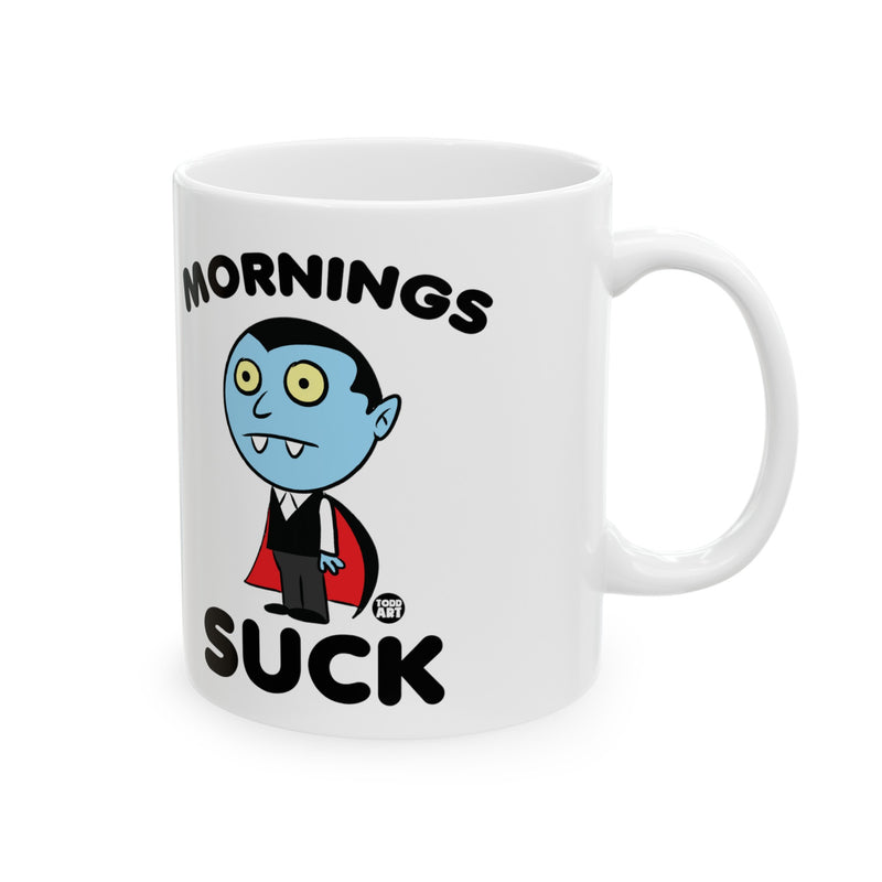 Load image into Gallery viewer, Mornings Sucks Dracula 11oz Mug
