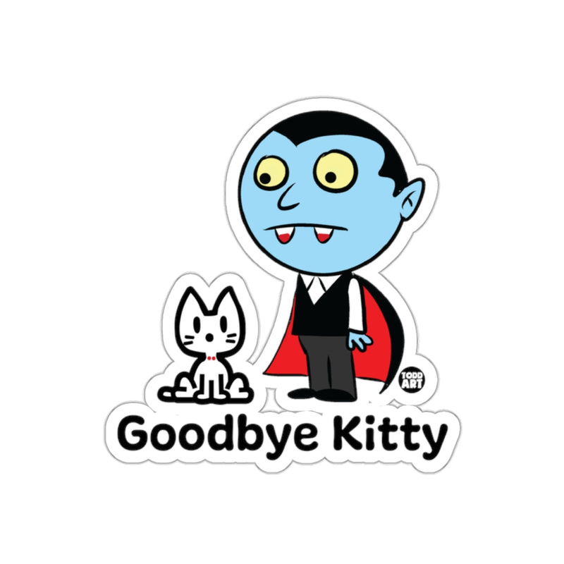 Load image into Gallery viewer, Goodbye Kitty Vampire and Cat Cartoon Sticker
