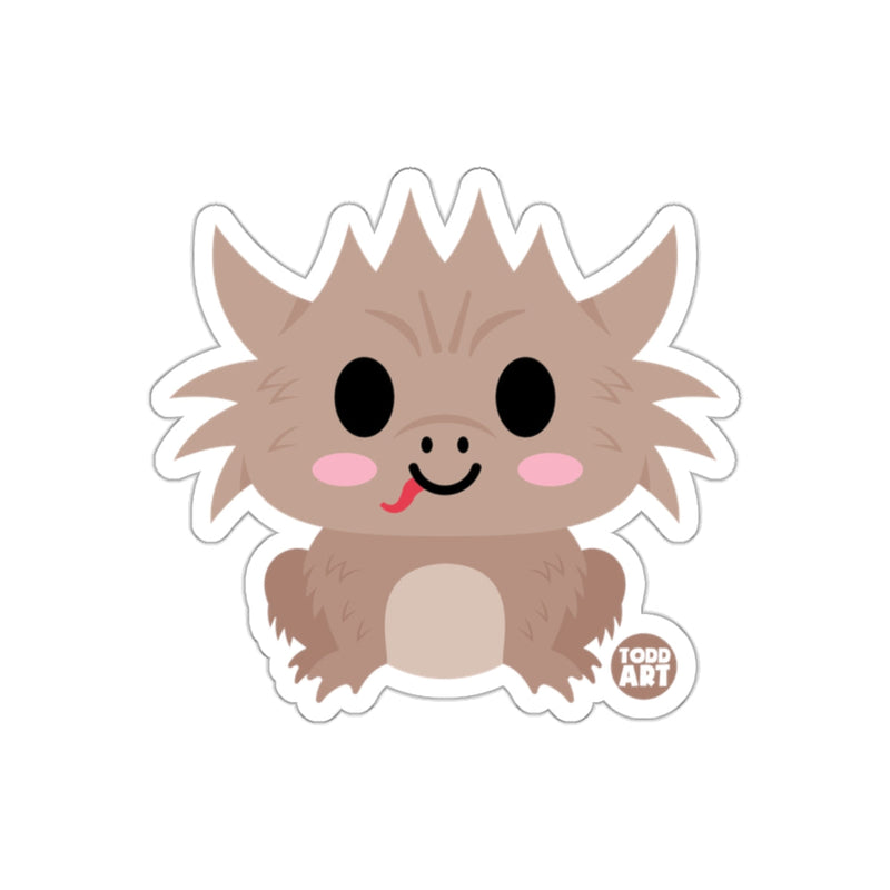 Load image into Gallery viewer, Cute Toddart Chibi Spiky Monster Art Sticker Product
