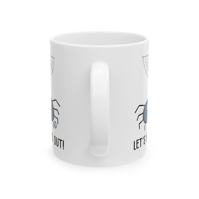 Load image into Gallery viewer, Let&#39;s Hang Out Spider Mug
