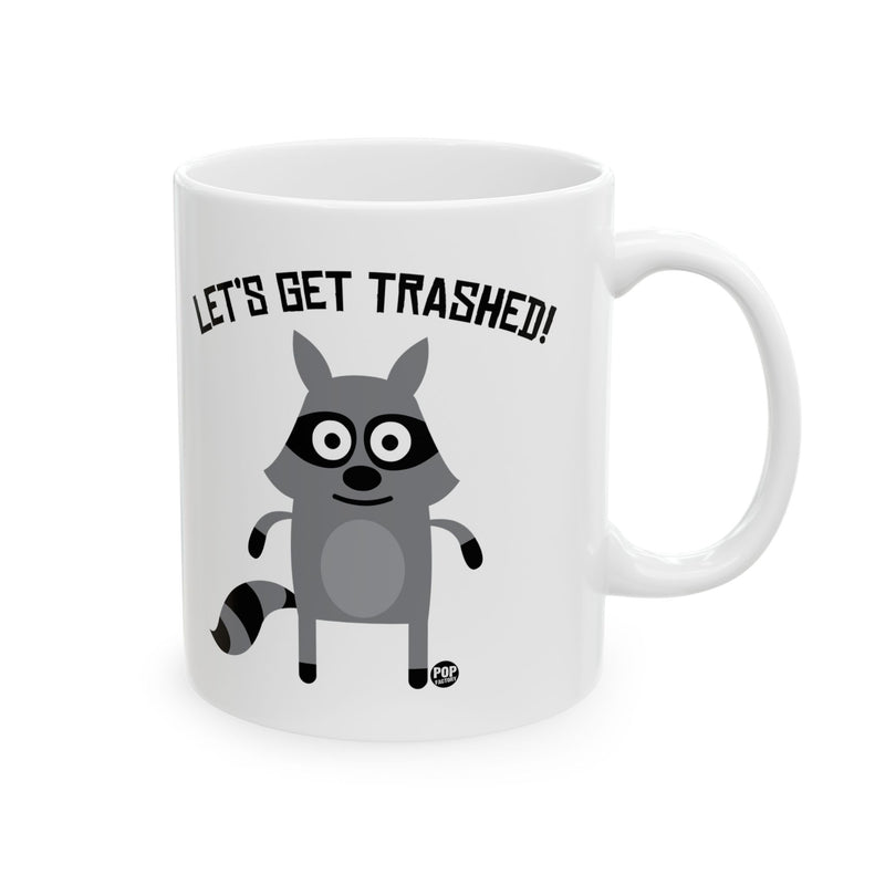 Load image into Gallery viewer, Let&#39;s Get Trashed Raccoon Mug
