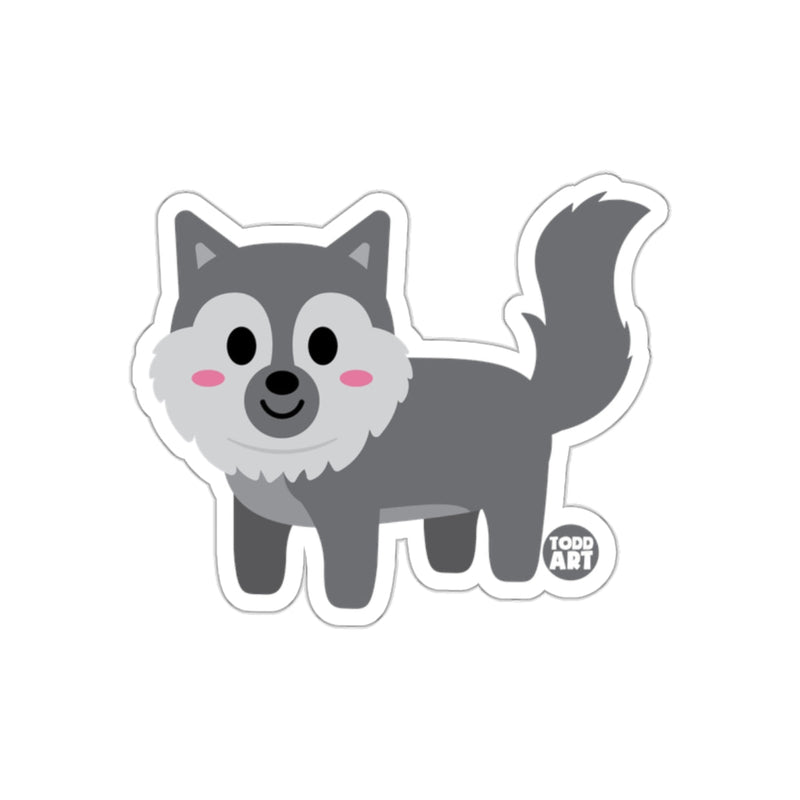 Load image into Gallery viewer, Cute Cartoon Wolf Illustration Sticker Pack
