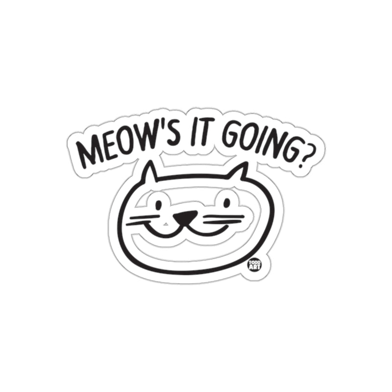 Load image into Gallery viewer, Meow's It Going Cat Sticker for Fun and Cute Decoration
