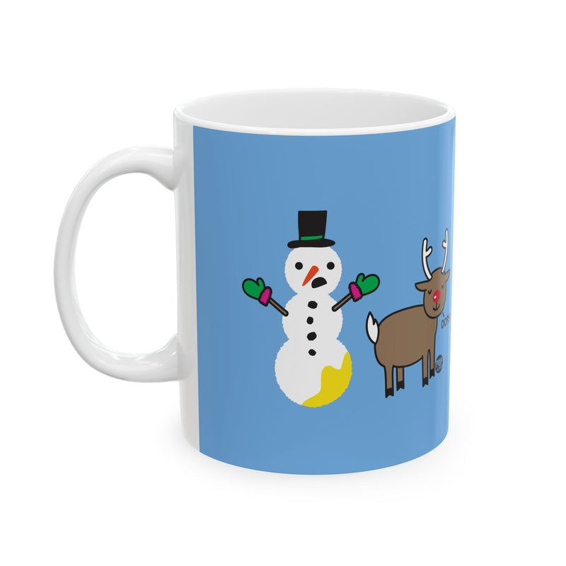 Load image into Gallery viewer, Reindeer Pee Snowman Mug
