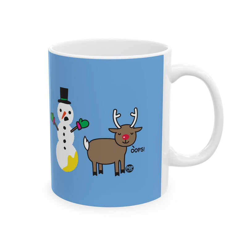 Load image into Gallery viewer, Reindeer Pee Snowman Mug
