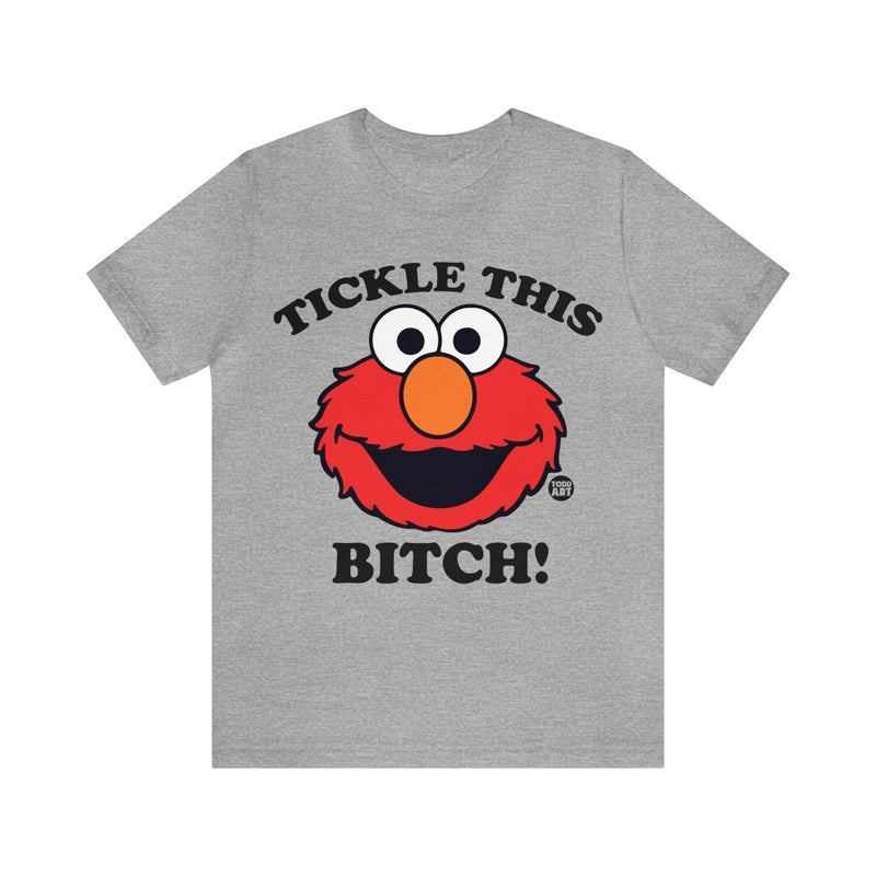 Load image into Gallery viewer, Tickle This Elmo Parody Unisex Tee, Adult Humor Tee, Cartoon Tee Adult
