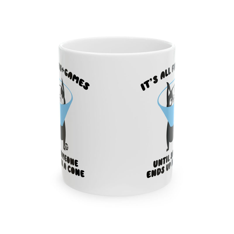 Load image into Gallery viewer, Fun And Games Dog Cone Mug
