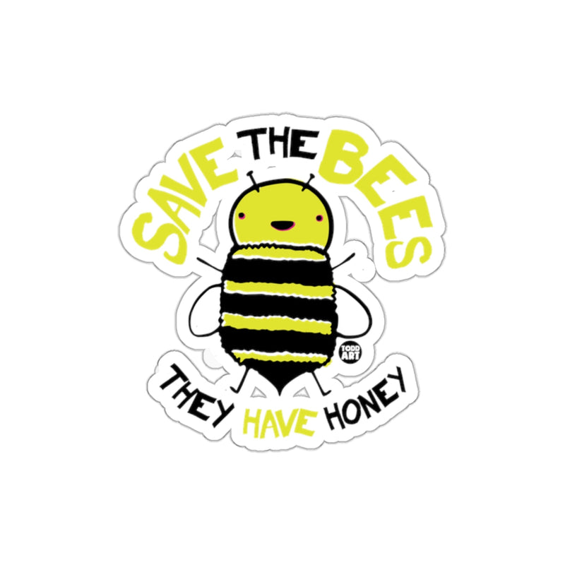 Load image into Gallery viewer, Save the Bees They Have Honey Illustrated Sticker
