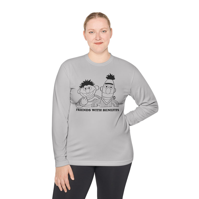 Load image into Gallery viewer, Friends with Benefits Long Sleeve Tee, Funny Friends Lightweight Long Sleeve Tee
