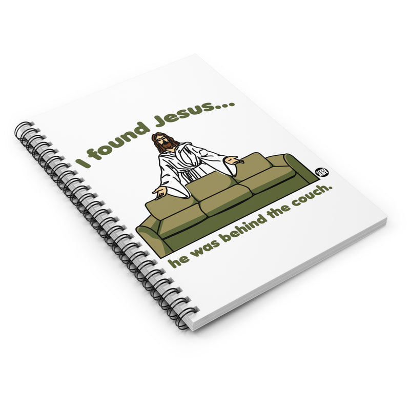 Load image into Gallery viewer, I Found Jesus Couch Notebook Spiral Notebook - Ruled Line
