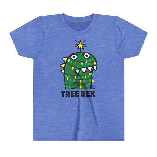 Tree Rex Kids Christmas Tee, Dinosaur Xmas Tree Children's Shirt, Funny Xmas Tee Kids