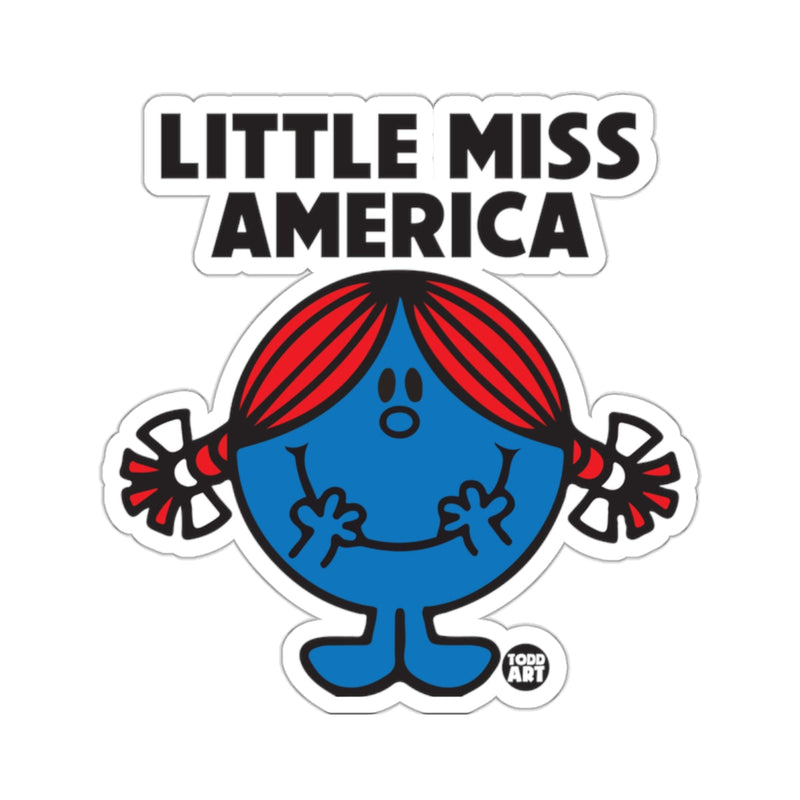 Load image into Gallery viewer, Little Miss America Character Sticker Decal
