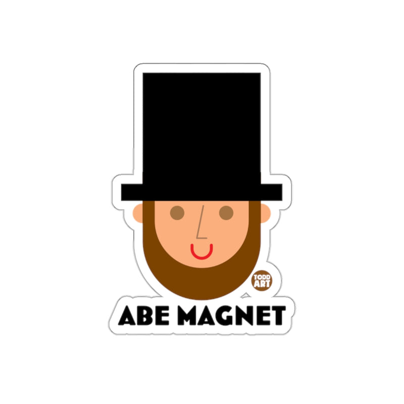 Load image into Gallery viewer, Cute Abe Cartoon with Hat Character Magnet
