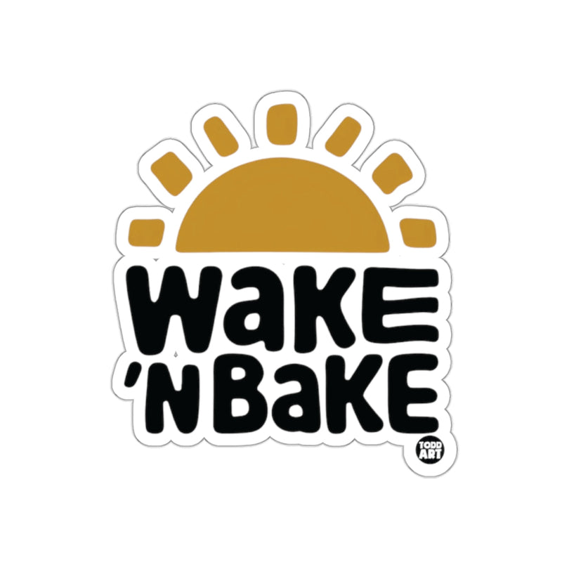 Load image into Gallery viewer, Wake N Bake Sunrise Graphic Sticker Product
