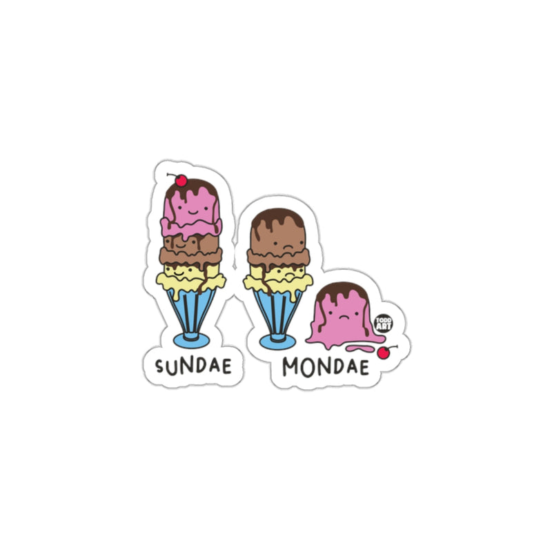 Load image into Gallery viewer, Colorful Sundae and Mondae Ice Cream Sticker
