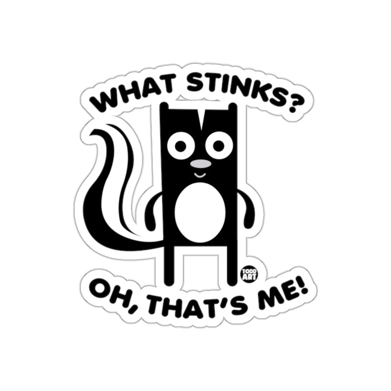 Load image into Gallery viewer, Funny Skunk What Stinks Oh That's Me Graphic Sticker
