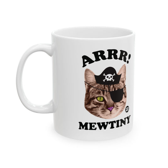 Mewtiny Cat Mug, Funny Cat Pirate Mug, Cute Cat Mug, Cat Lover Gift