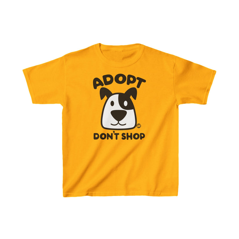 Load image into Gallery viewer, Adopt Don&#39;t Shop Dog Tee, Cute Dog Tshirt for Kids, Cute Kids Tees, Dog Shirt For Kids, Pet Adoption Kids Shirt
