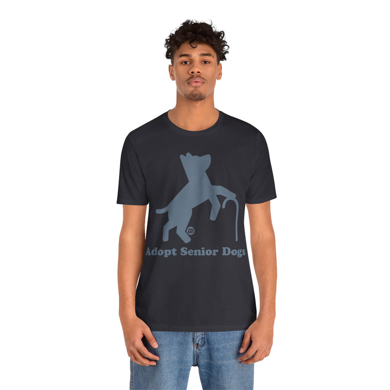 Load image into Gallery viewer, Adopt Senior Dogs Unisex Jersey Short Sleeve Tee
