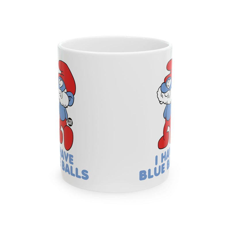 Load image into Gallery viewer, Blue Balls Smurf Coffee Mug, Funny Smurf Mug
