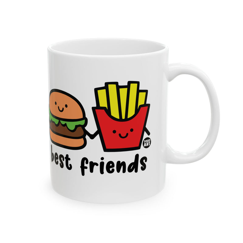 Load image into Gallery viewer, Best Friends Burger and Fries Mug, Funny Burger and Fries Coffee Mug, Burger Lover Mug
