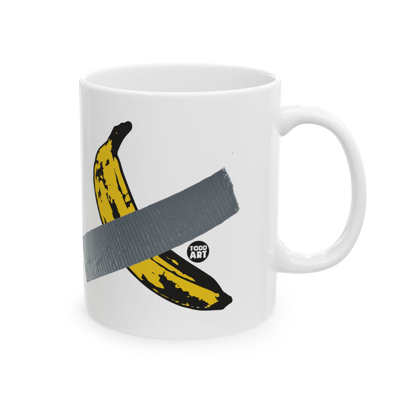 Load image into Gallery viewer, Banana Duct Tape Coffee Mug, Funny Banana Coffee Mug
