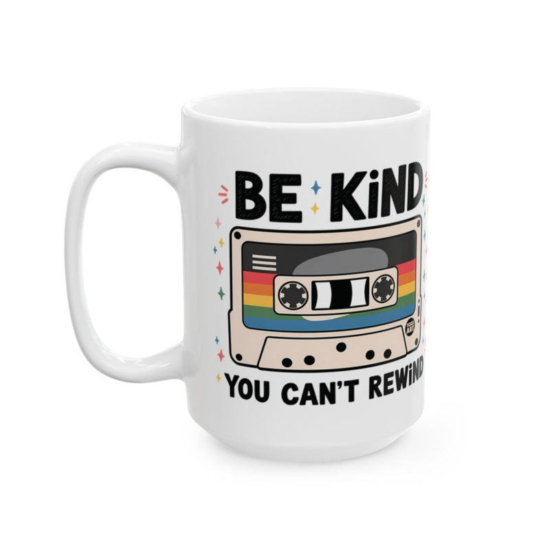 Load image into Gallery viewer, Be Kind You Can't Rewind Retro Cassette Mug
