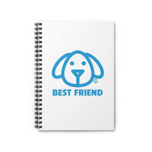 Best Friend Dog Spiral Notebook - Ruled Line, Cute Dog Notebook