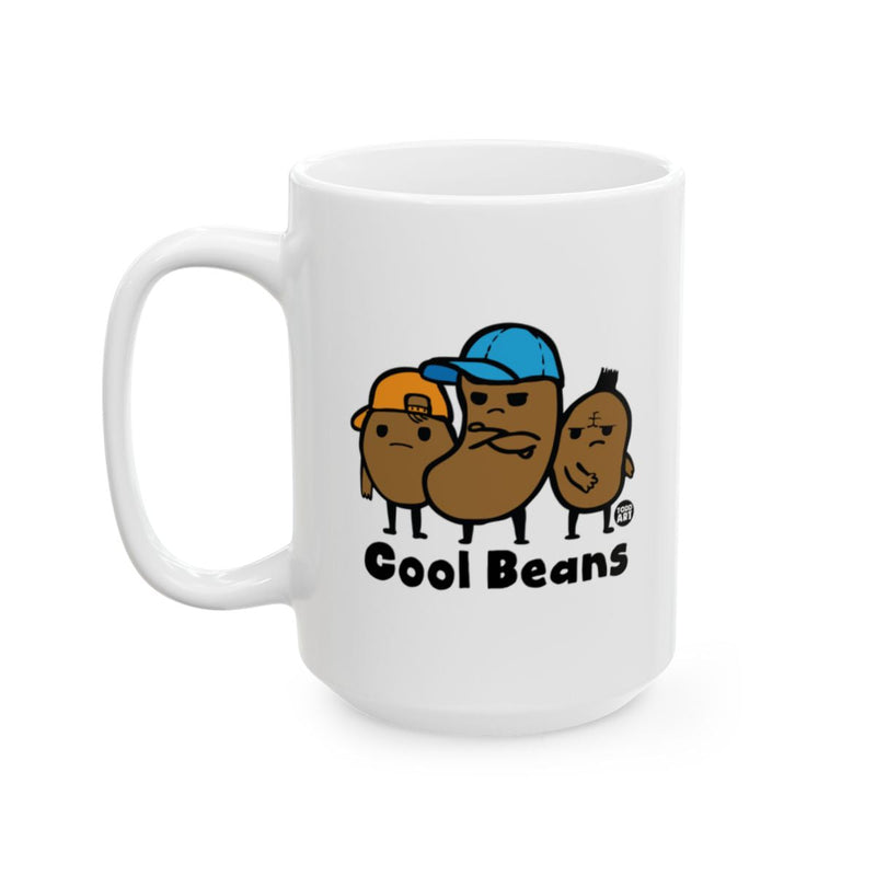 Load image into Gallery viewer, Cool Beans Coffee Mug with Fun Cartoon Characters
