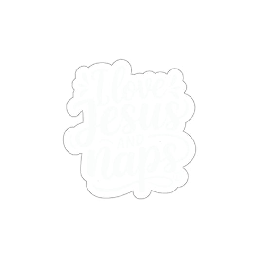 I Love Jesus and Naps Sticker Religious Vinyl Decal