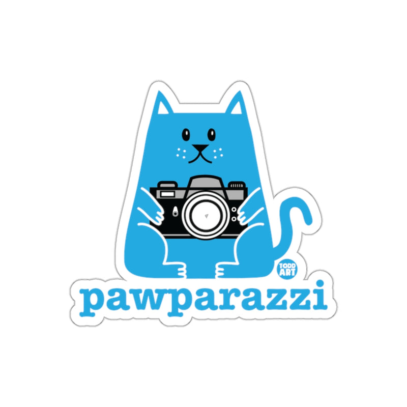 Load image into Gallery viewer, Cute Cat Pawparazzi Camera Design Sticker
