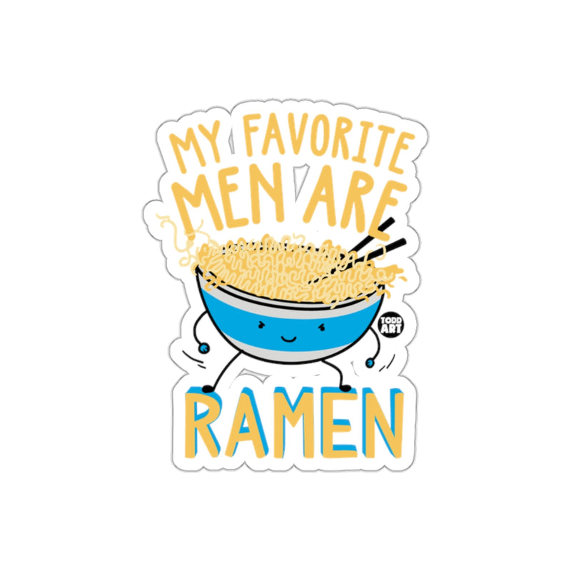 Load image into Gallery viewer, My Favorite Men Are Ramen Fun Graphic Sticker
