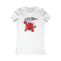 Let's Start a Cult Women's T Shirt, Retro Kool aid Shirt, Fitted Tee for Her, Funny Kool aid t-shirt for Women