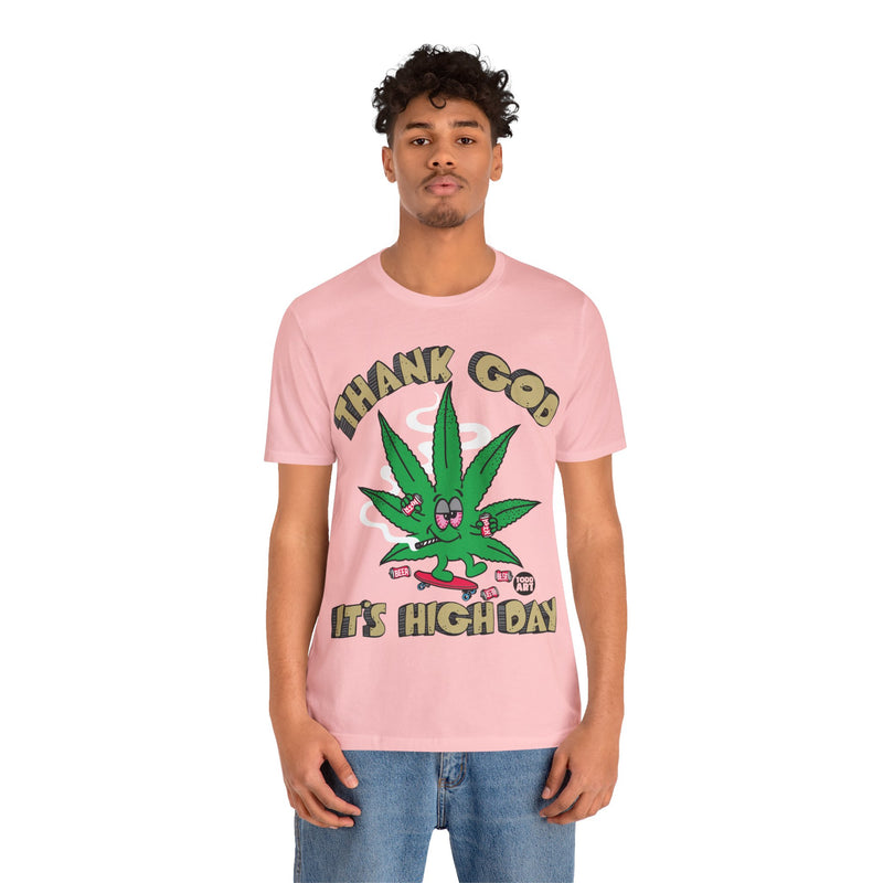 Load image into Gallery viewer, Thank God It&#39;s High Day Pot Leaf T Shirt, 420 Shirt, Weed T-shirts, Funny Pot Tee, Cannabis Tees, Weed Smoker Shirt, Funny Weed Shirts
