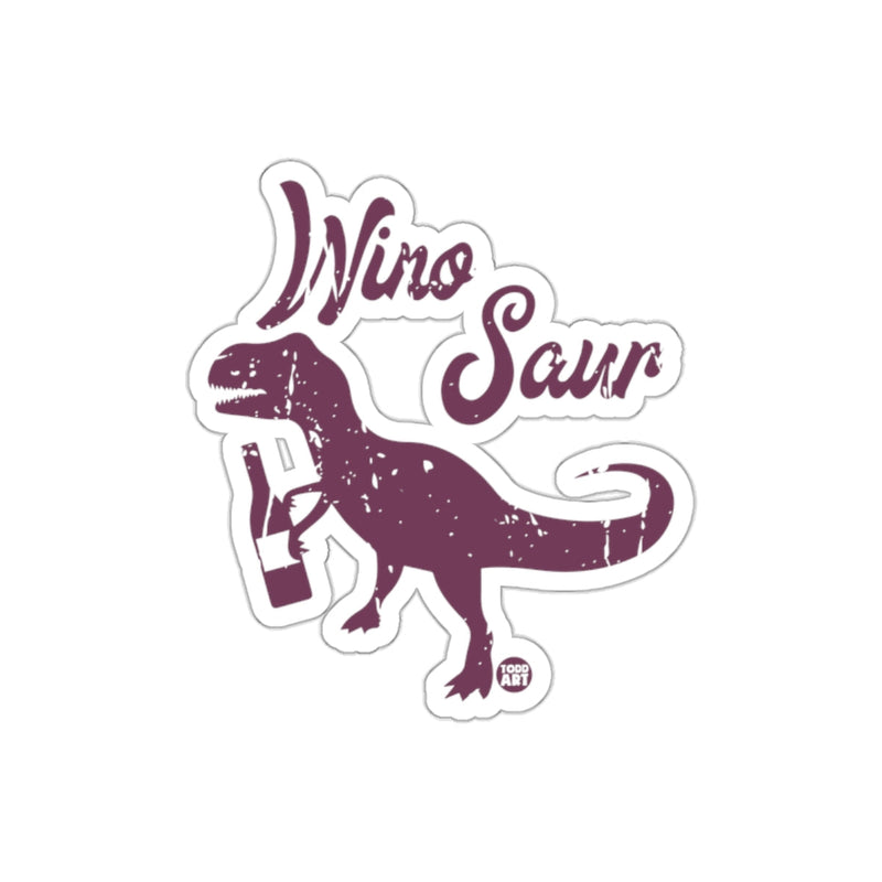 Load image into Gallery viewer, Funny Wine Saur Sticker Dinosaur Design Wine Lovers
