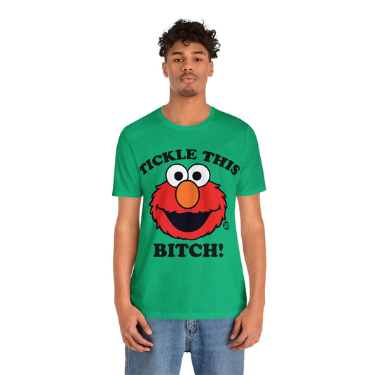 Tickle This Elmo Parody Unisex Tee, Adult Humor Tee, Cartoon Tee Adult